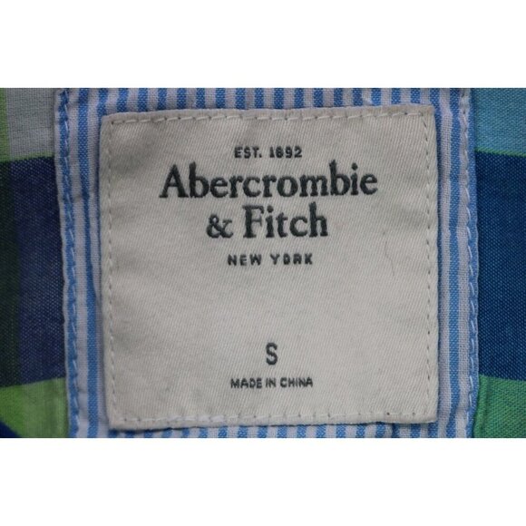 Abercrombie & Fitch Long Sleeve Plaid Button Up Top-Size Small - Picture 5 of 10